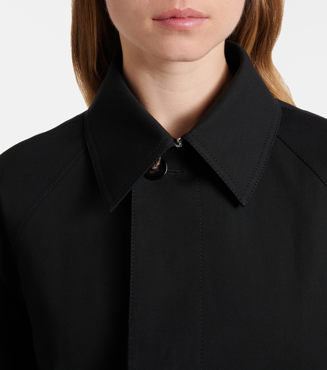 Abrigo de mezcla de algodón con piel | Bottega Veneta