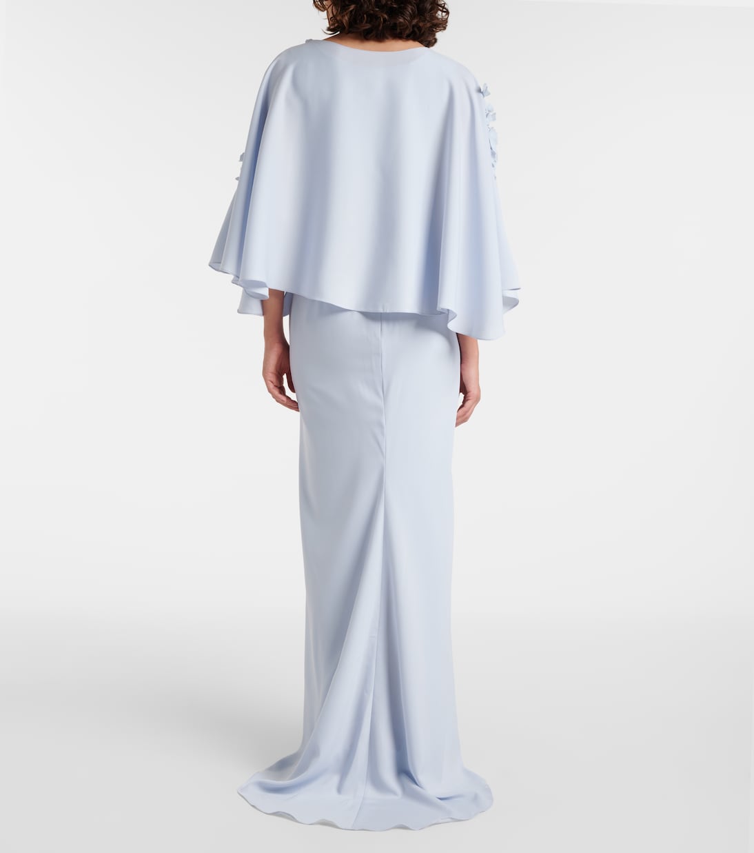 Vestido de fiesta de seda con apliques | Marmar Halim