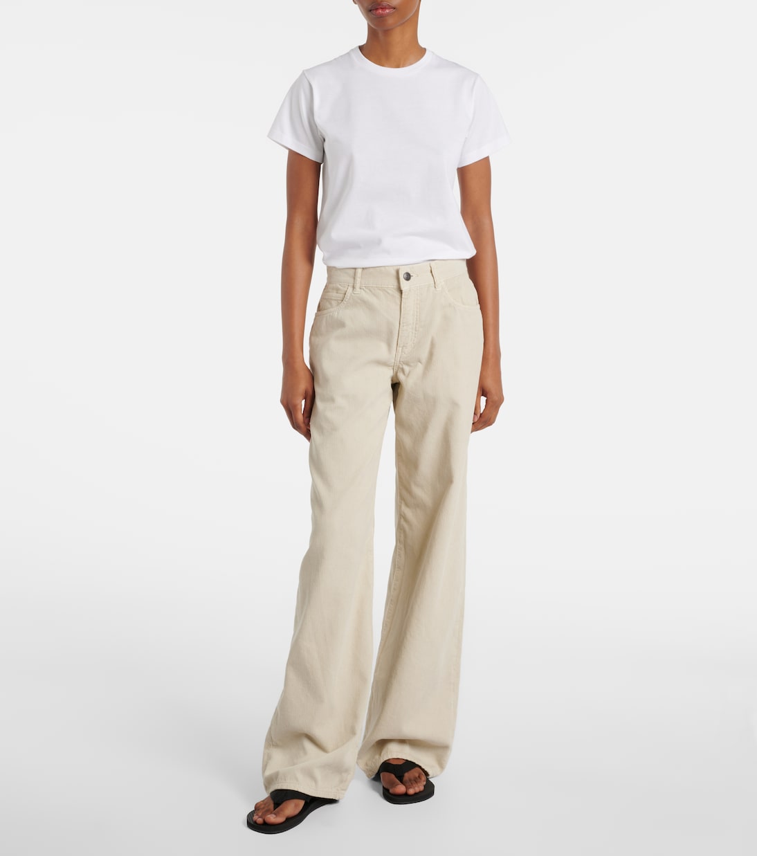 Weite Hose Eglitta aus Baumwoll-Cord | The Row