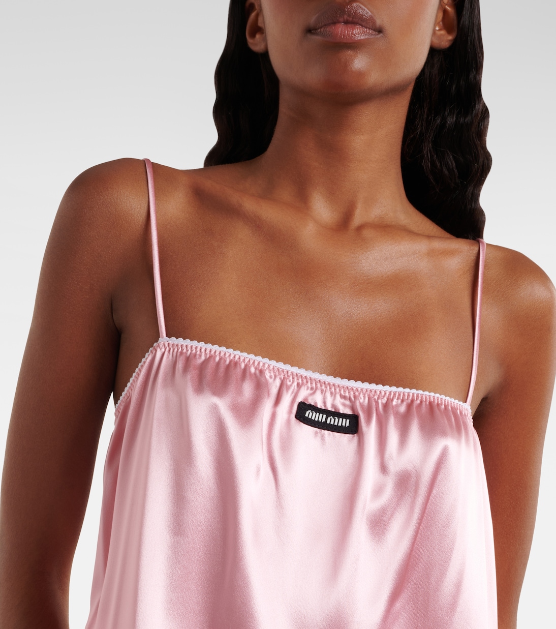 Abito sottoveste in raso | Miu Miu