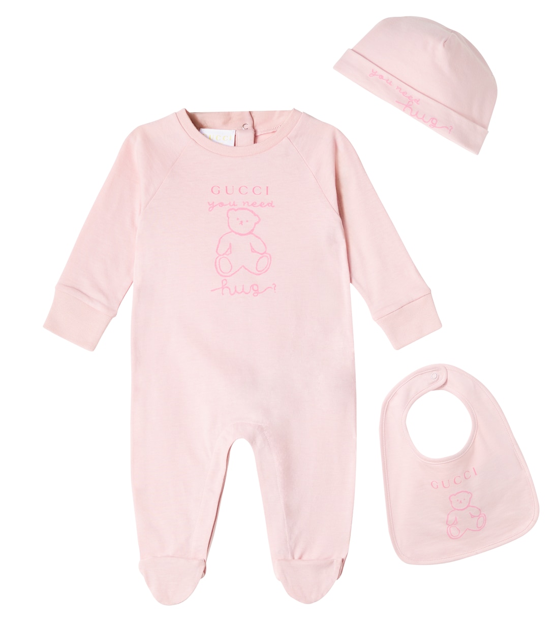 Bebé - set de mono, babero y gorro | Gucci Kids