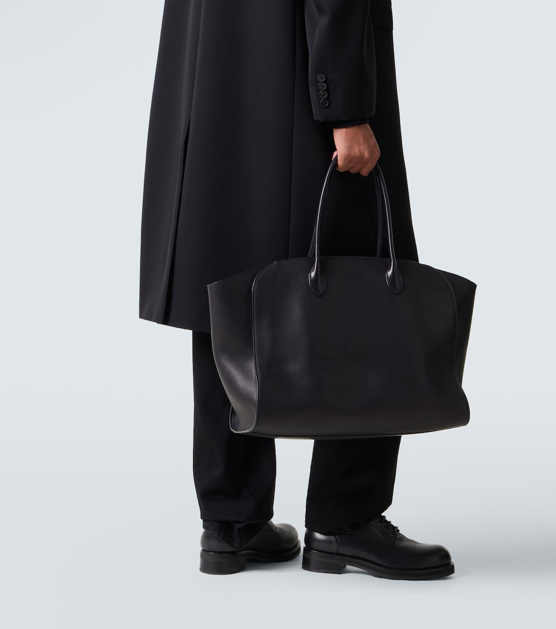 Marlo 17 leather tote bag | The Row