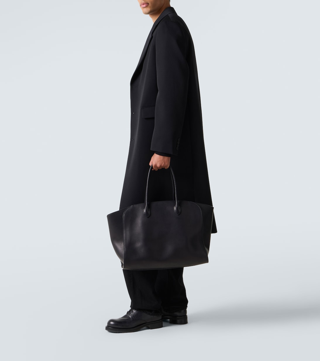 Marlo 17 leather tote bag | The Row