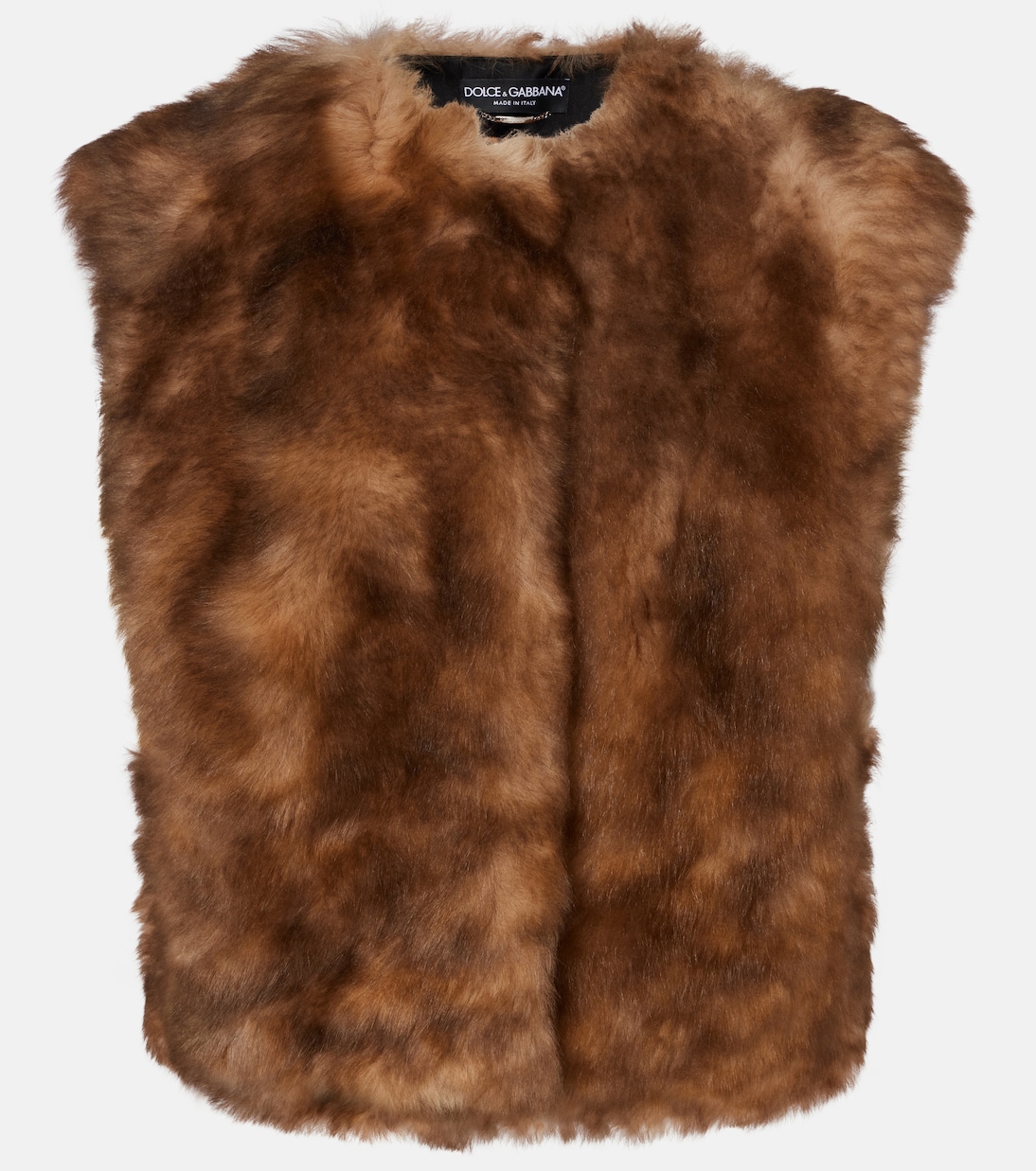 Cropped shearling vest | Dolce&Gabbana