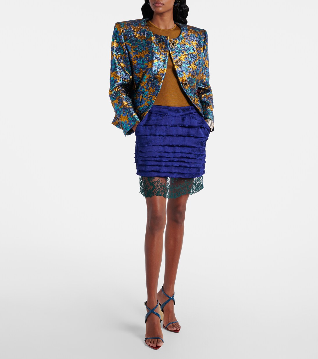 Giacca in broccato di misto lana | Saint Laurent