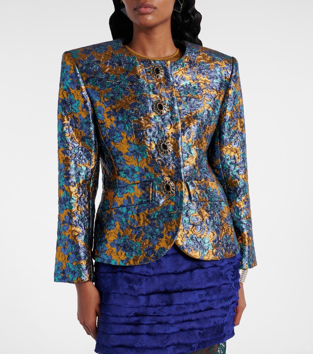 Giacca in broccato di misto lana | Saint Laurent