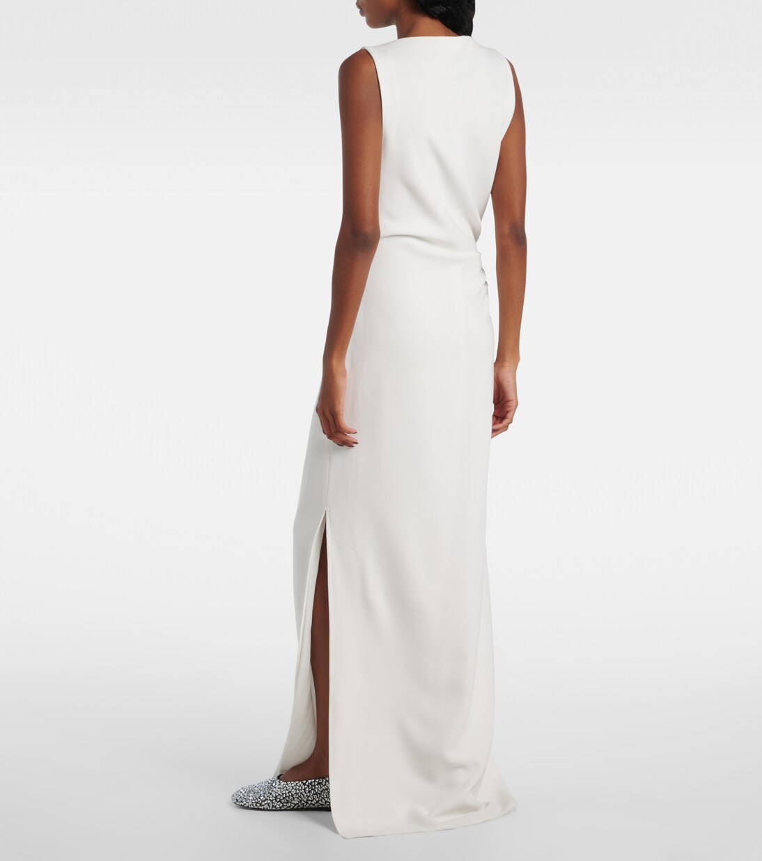 Indria floral-appliqué crêpe cocktail dress | Proenza Schouler