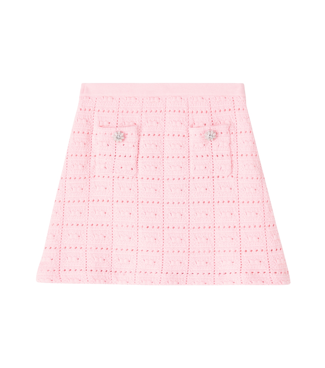 Knitted cotton-blend skirt | Self-Portrait Kids