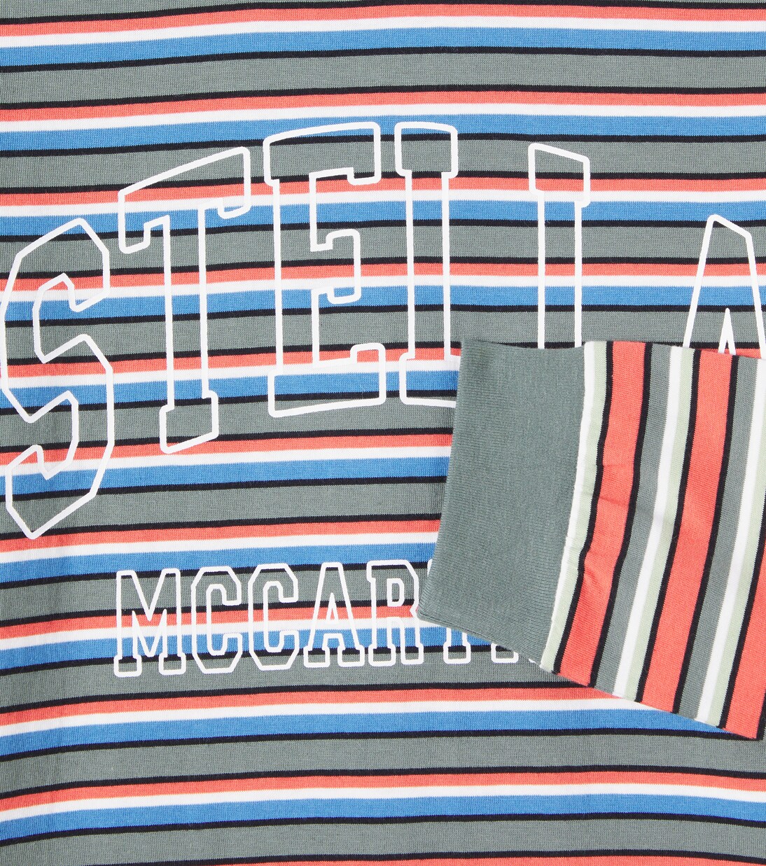 Top de jersey de algodón a rayas | Stella McCartney Kids
