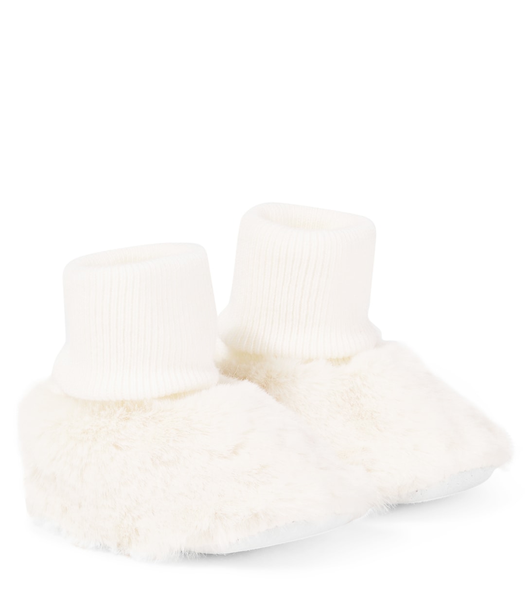 Baby - Scarpine in cotone e pelliccia sintetica | Tartine et Chocolat