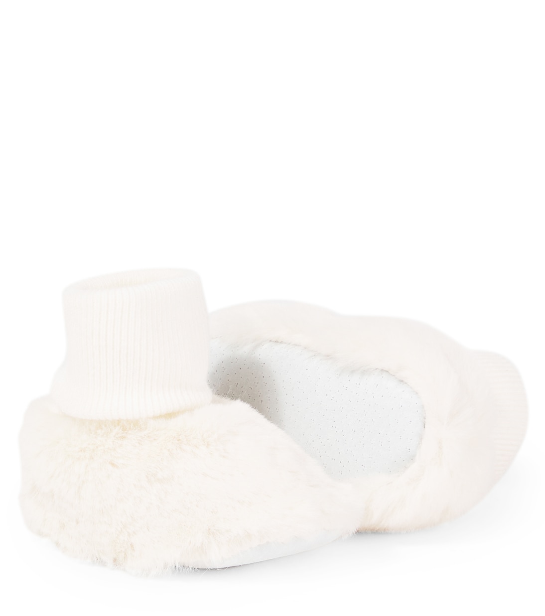 Baby - Scarpine in cotone e pelliccia sintetica | Tartine et Chocolat