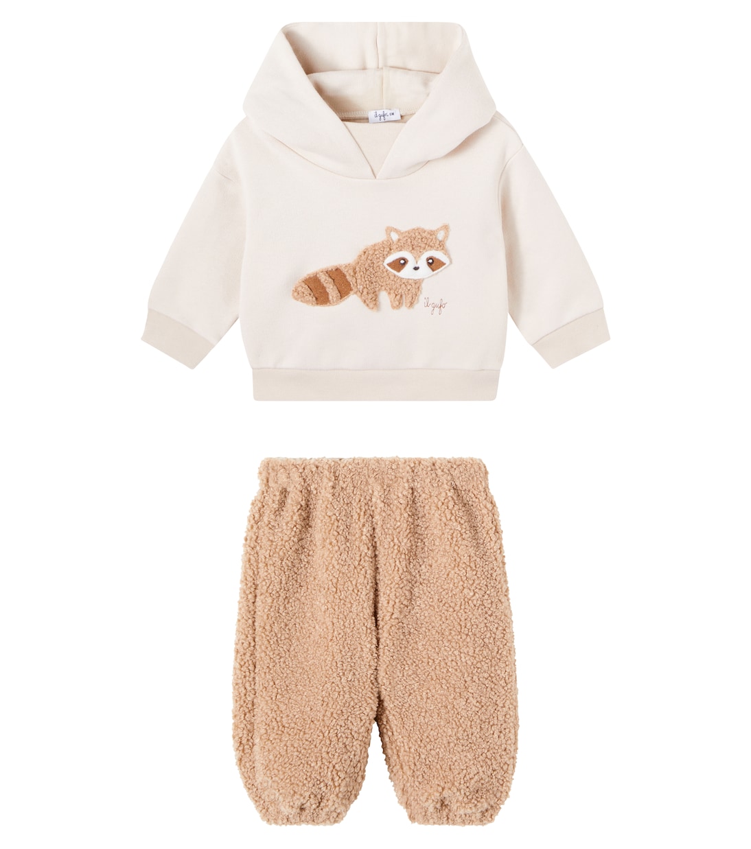Baby Set aus Kapuzenjacke und Jogginghose | Il Gufo