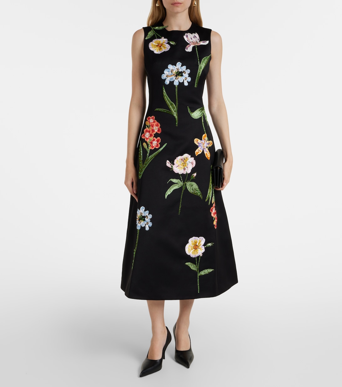 Cleo floral midi dress | Leo Lin
