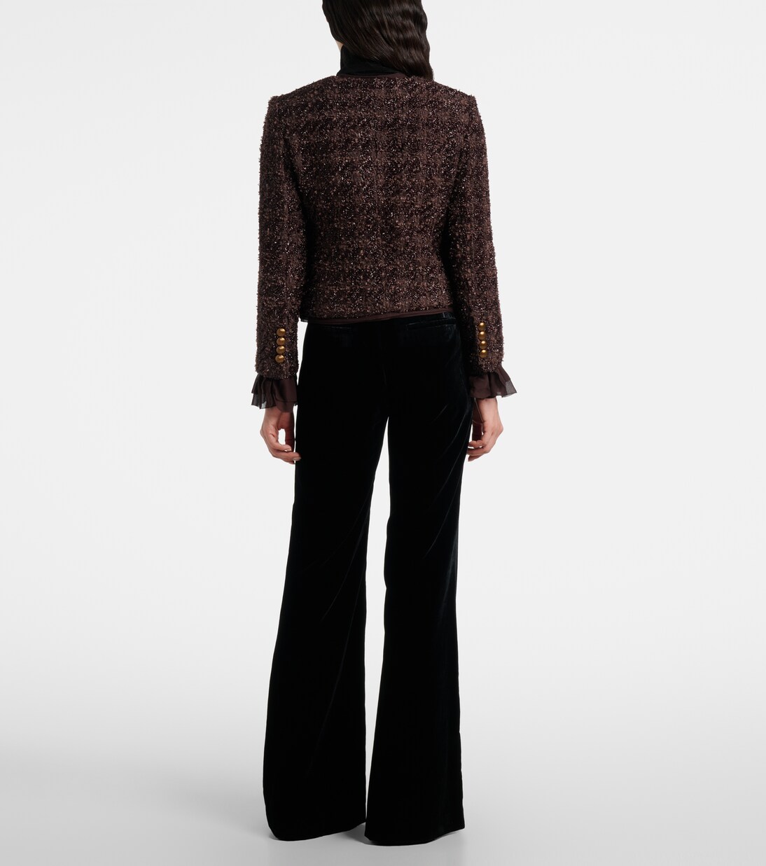 Chaqueta Audrina de tweed metalizado | Veronica Beard