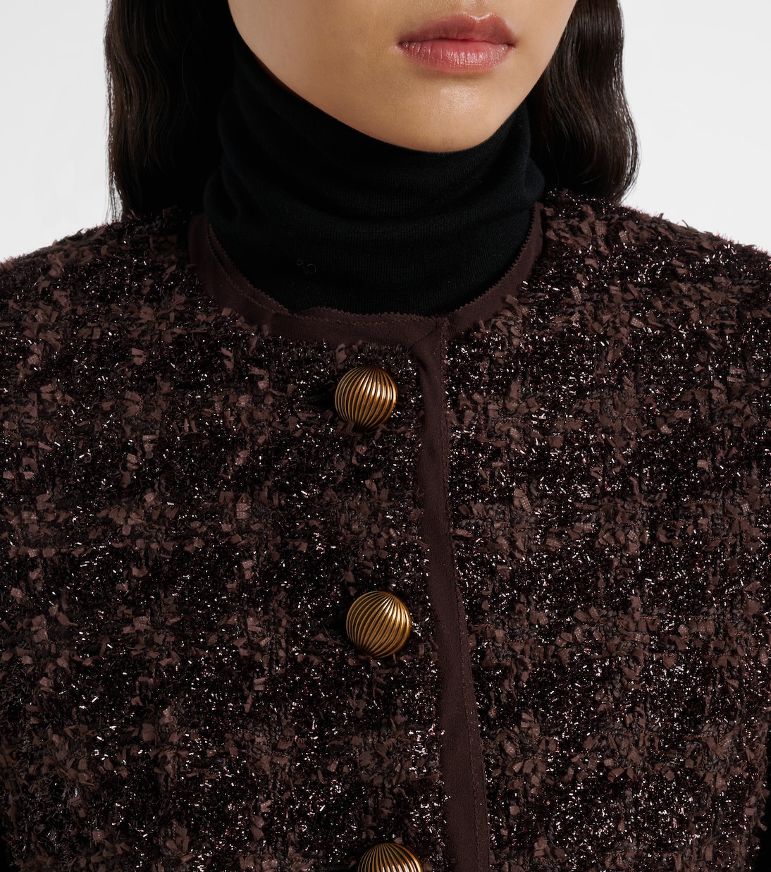 Chaqueta Audrina de tweed metalizado | Veronica Beard