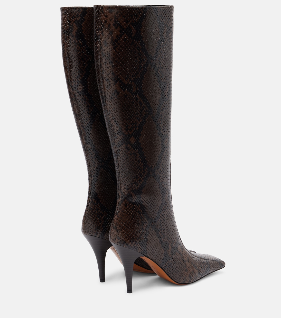 Eve snake-effect knee-high boots | Stella McCartney