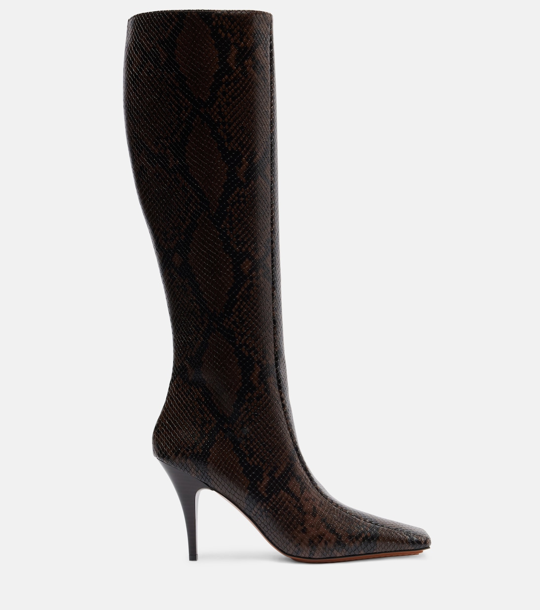 Eve snake-effect knee-high boots | Stella McCartney