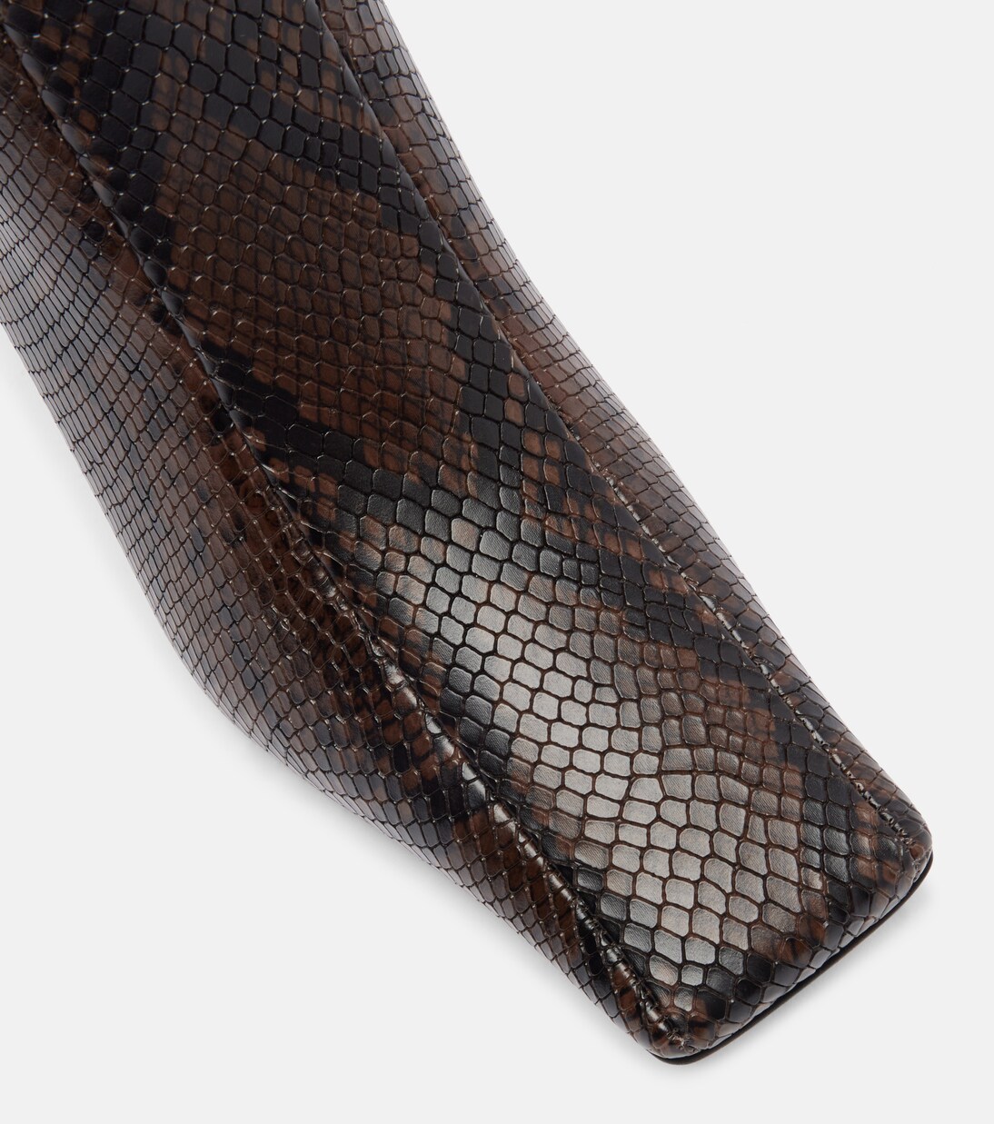 Eve snake-effect knee-high boots | Stella McCartney