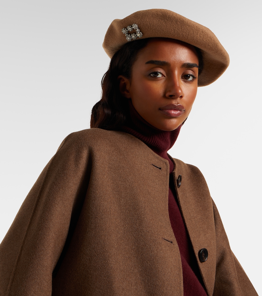 Embellished wool beret | Roger Vivier