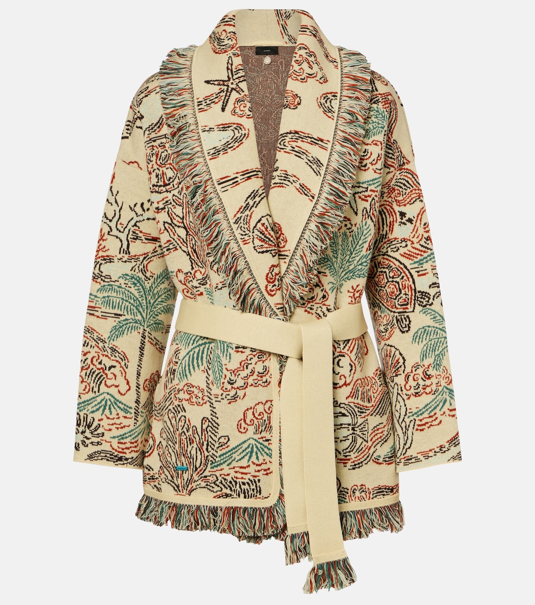 Sketched By The Sea wool cardigan | Alanui