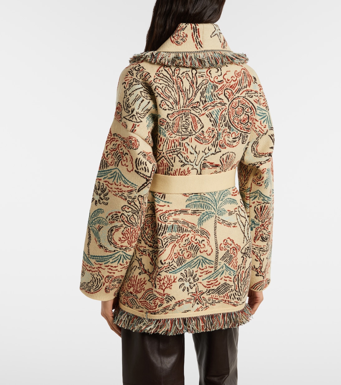 Sketched By The Sea wool cardigan | Alanui