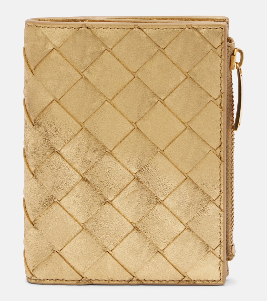 Cartera plegable Small de piel Intrecciato | Bottega Veneta