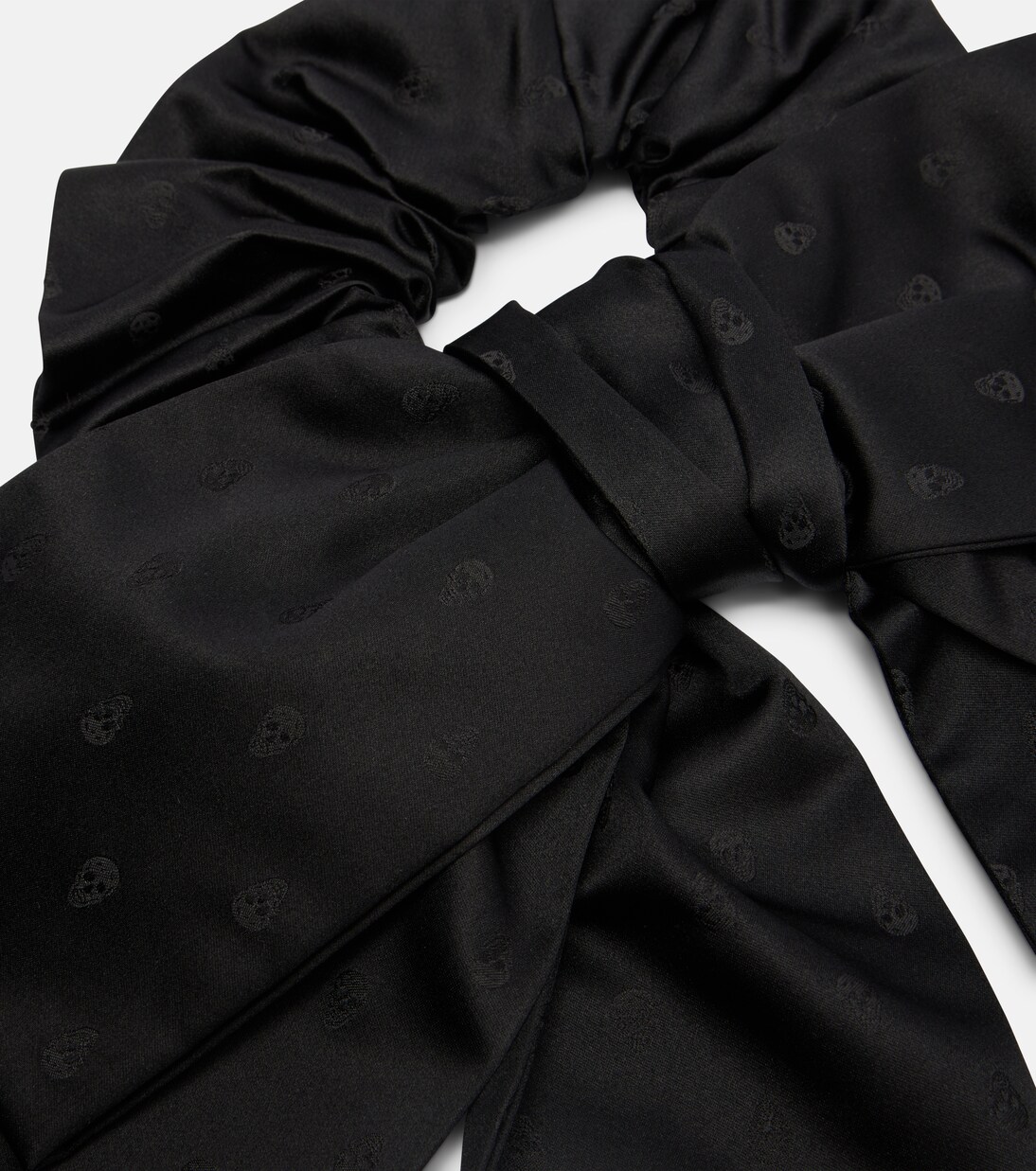 Skull silk jacquard scrunchie | McQueen