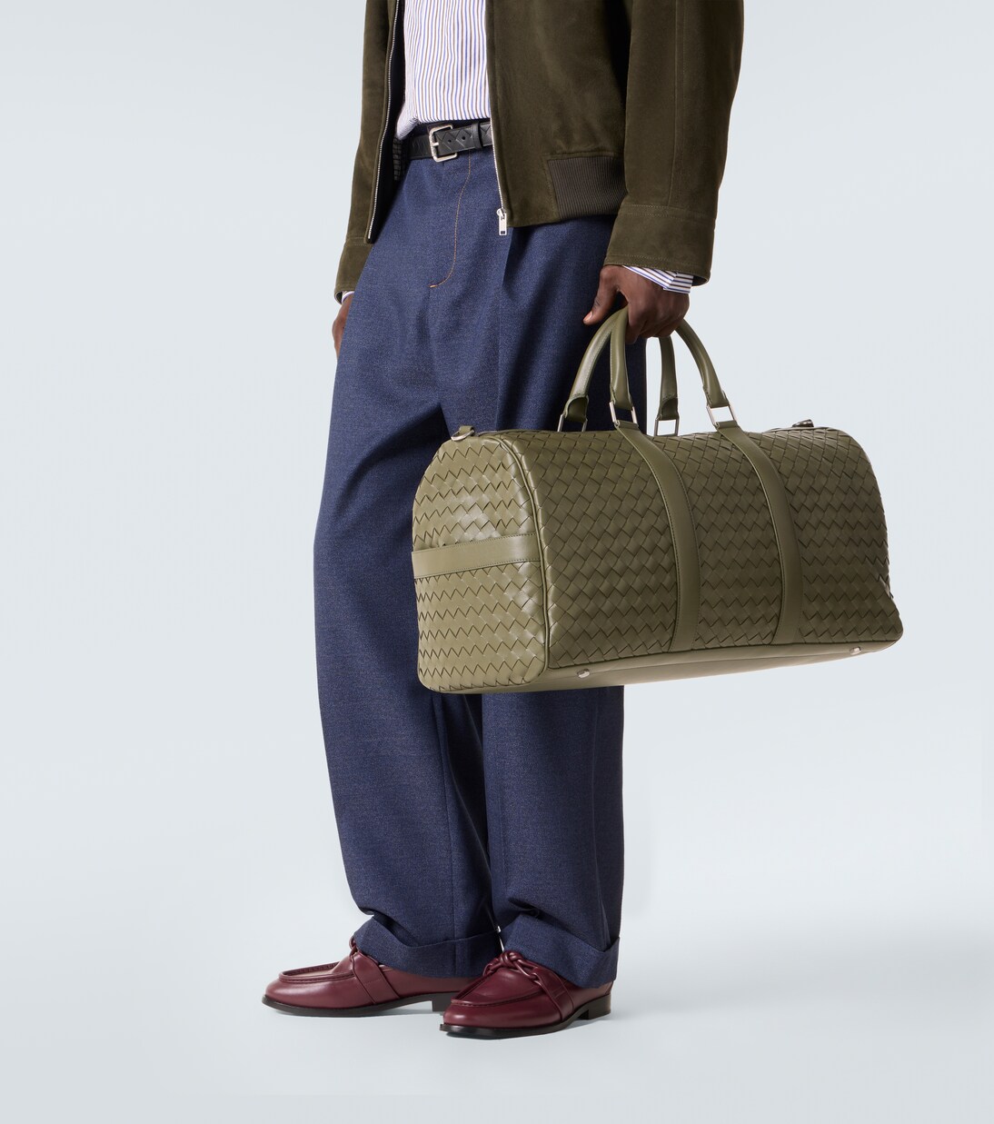 Intrecciato编织皮革旅行包 | Bottega Veneta