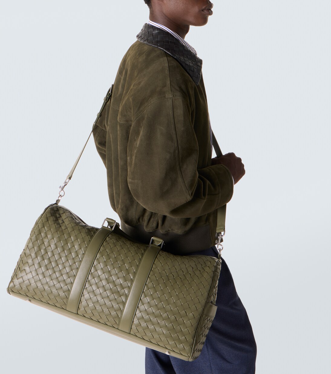 Intrecciato编织皮革旅行包 | Bottega Veneta