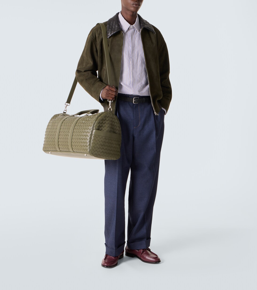 Intrecciato编织皮革旅行包 | Bottega Veneta