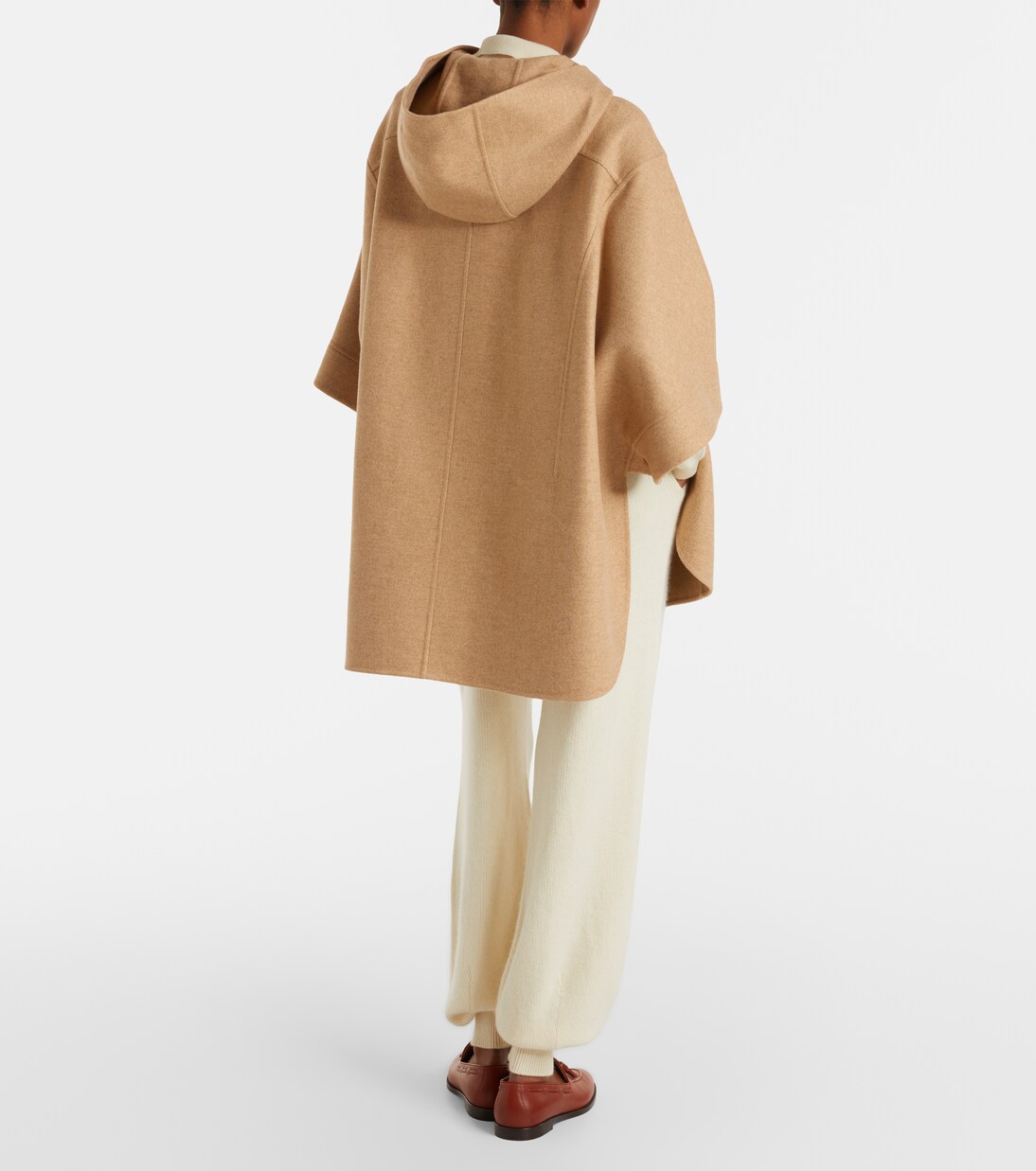 Belted wool and cashmere cape | Loro Piana