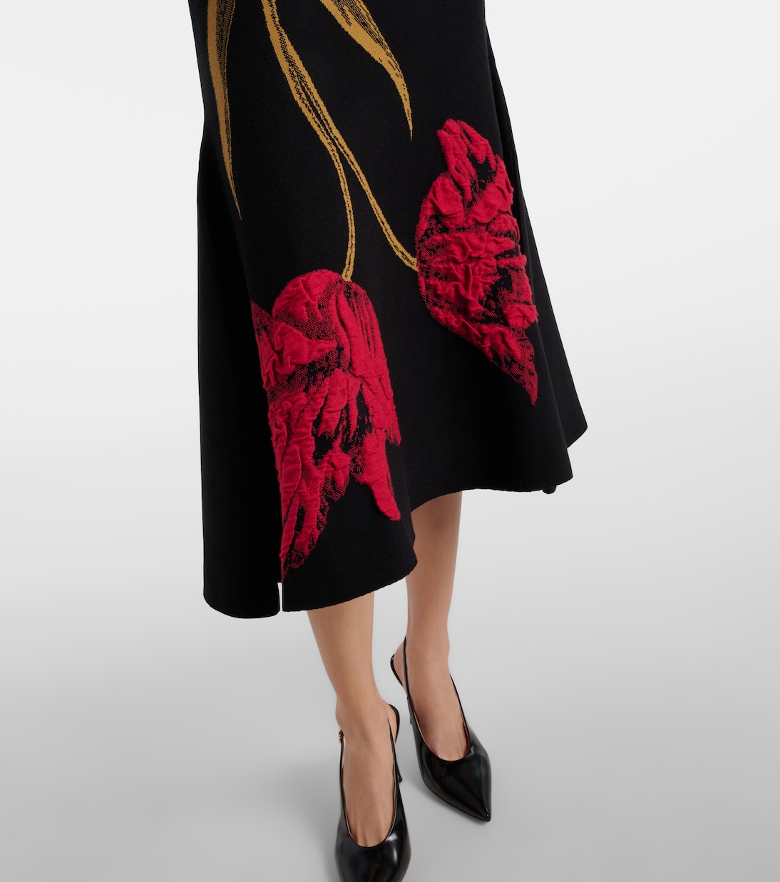 Floral jacquard midi dress | Erdem