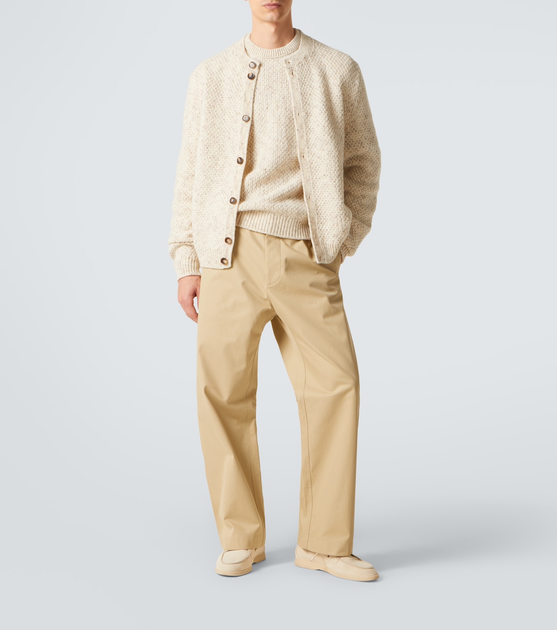 Ash wool, cashmere, linen, and silk sweater | Loro Piana
