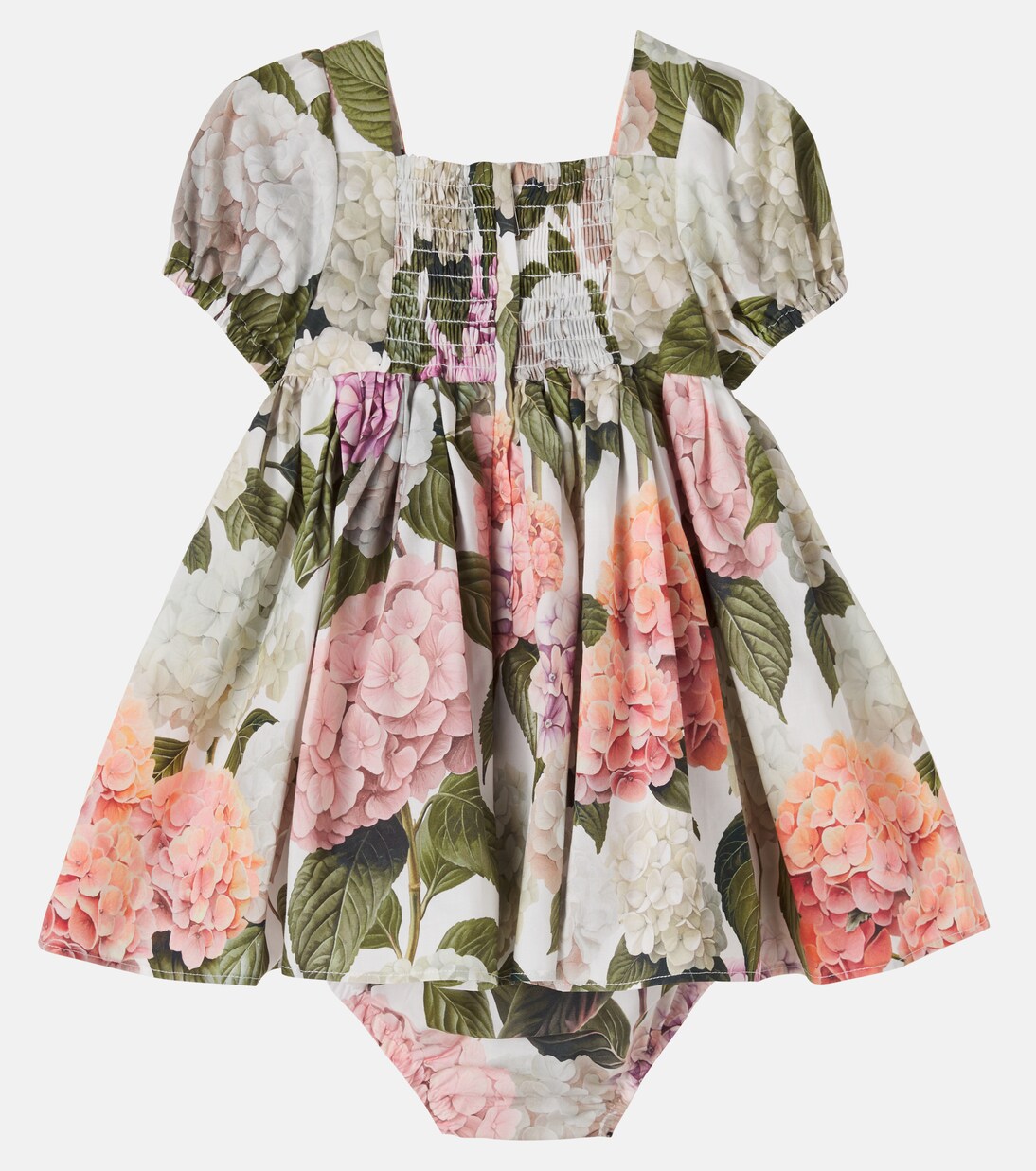 Baby Set aus Kleid und Höschen aus Baumwollpopeline | Dolce&Gabbana Kids
