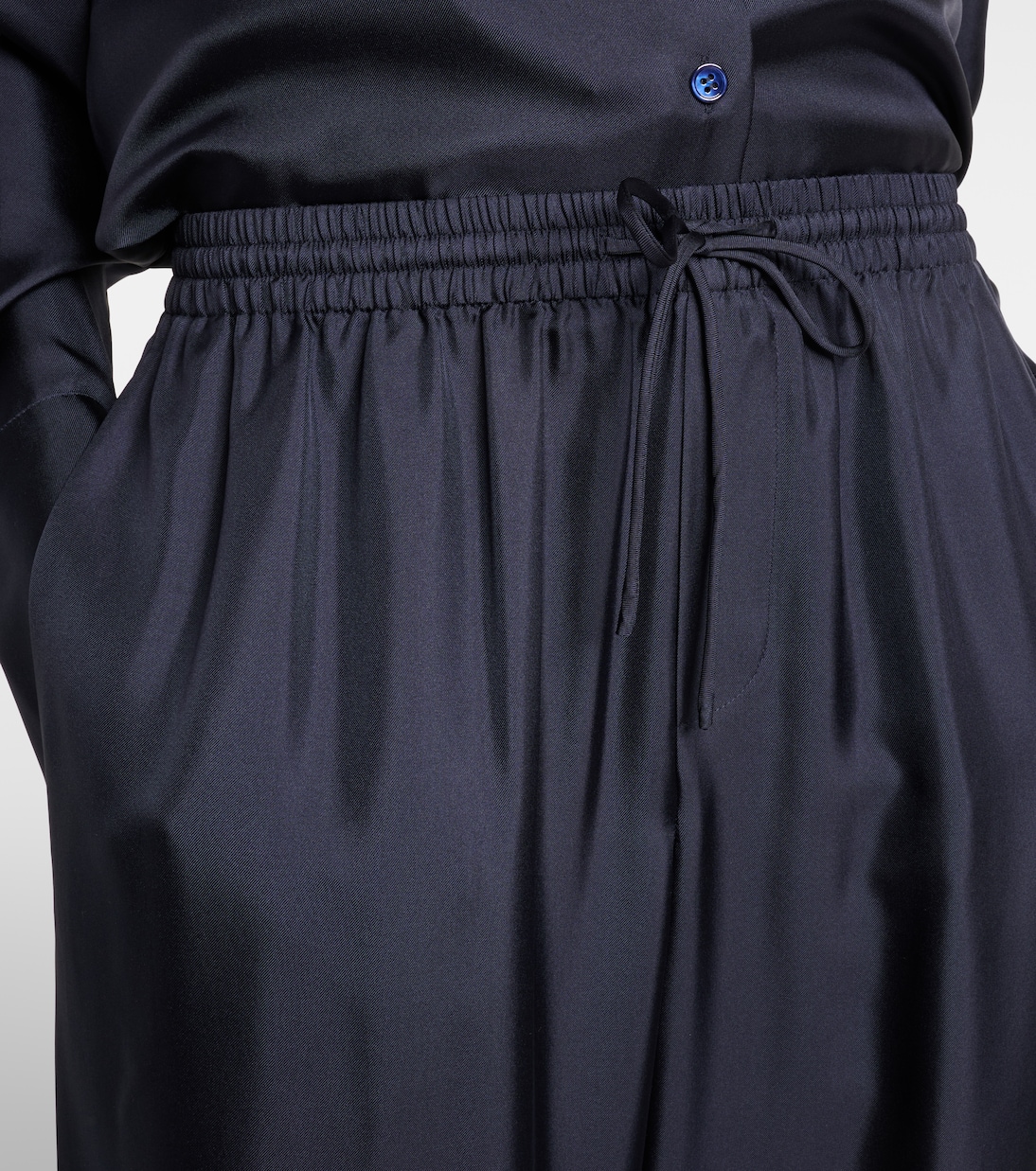 Silk straight pants | Róhe