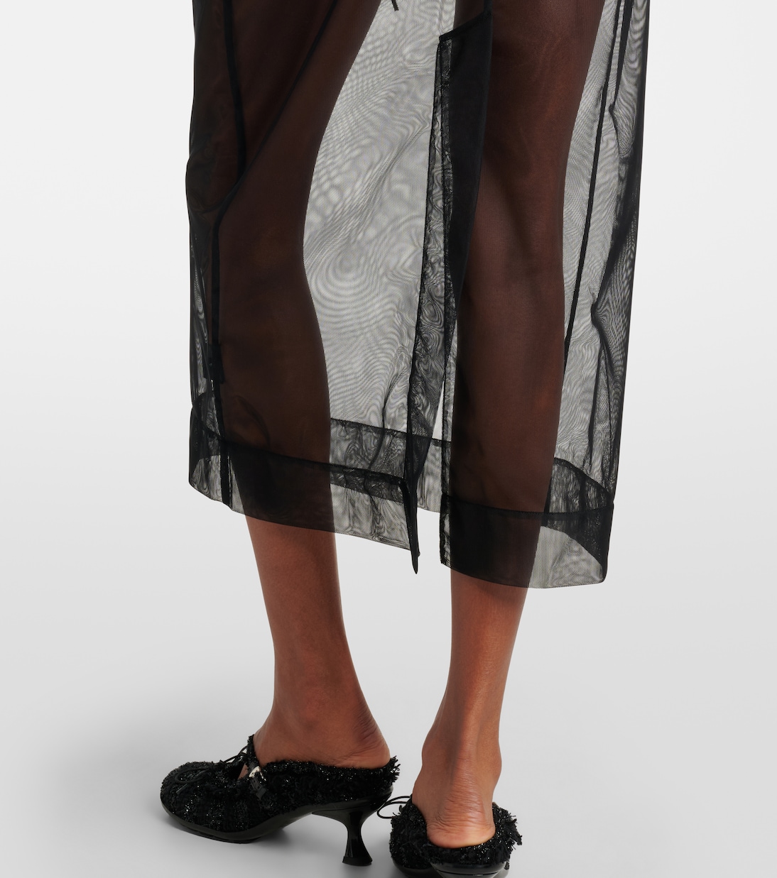 Bow-detail tulle midi skirt | Simone Rocha