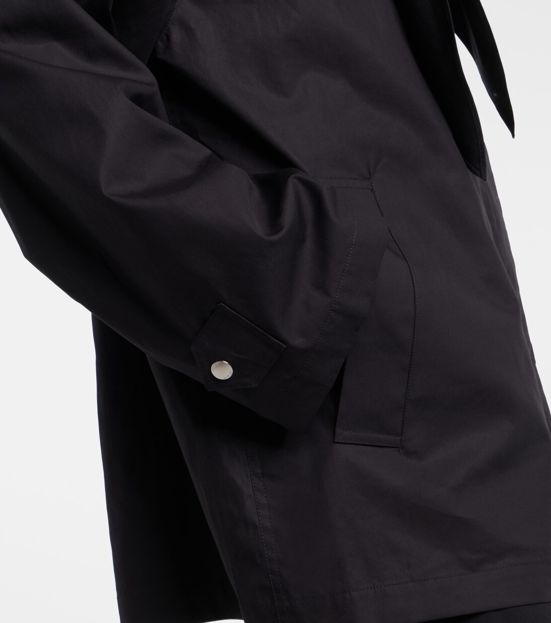 Scarf-detail cotton jacket | Toteme