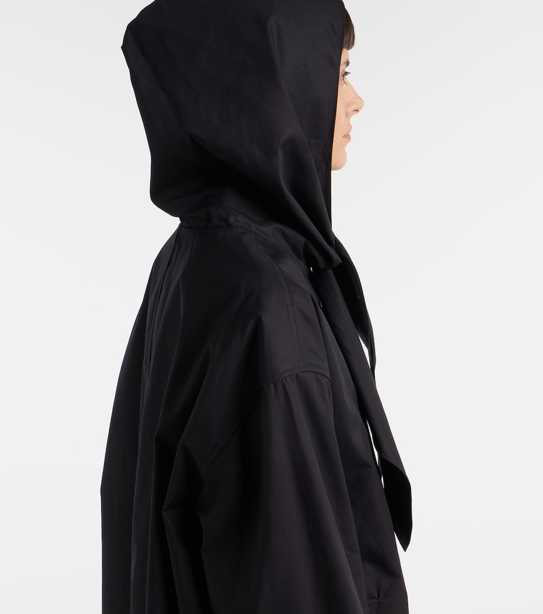 Scarf-detail cotton jacket | Toteme