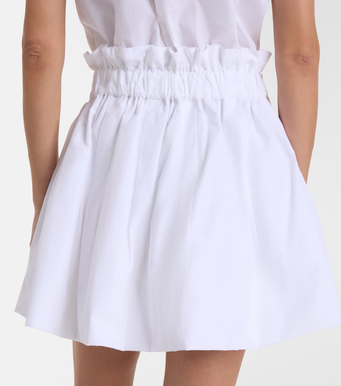 Gathered cotton miniskirt | Patou