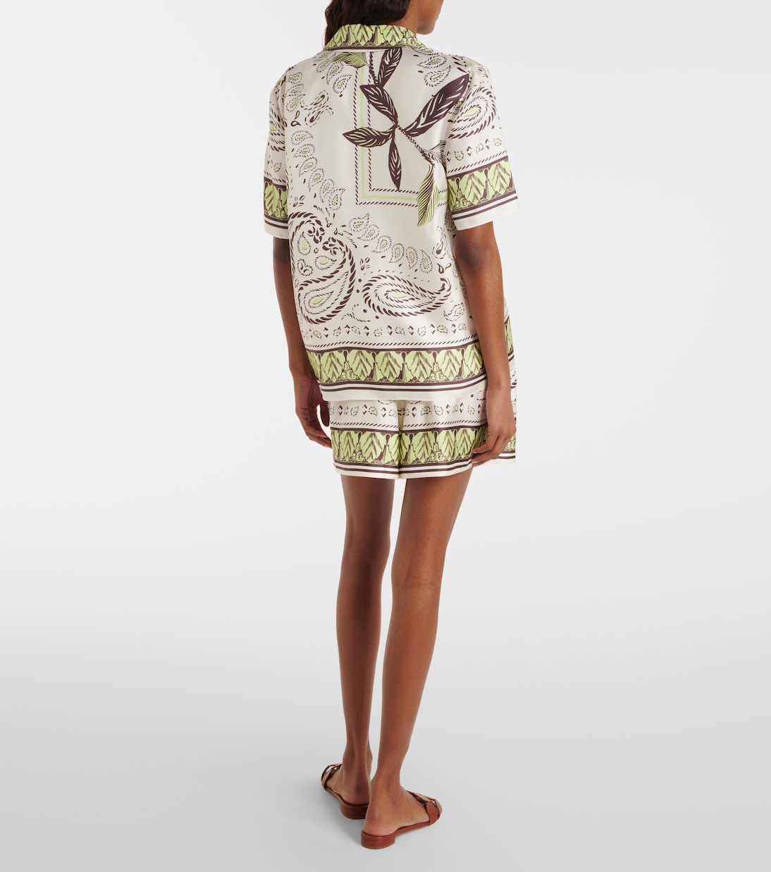 Printed silk shorts | Tory Burch