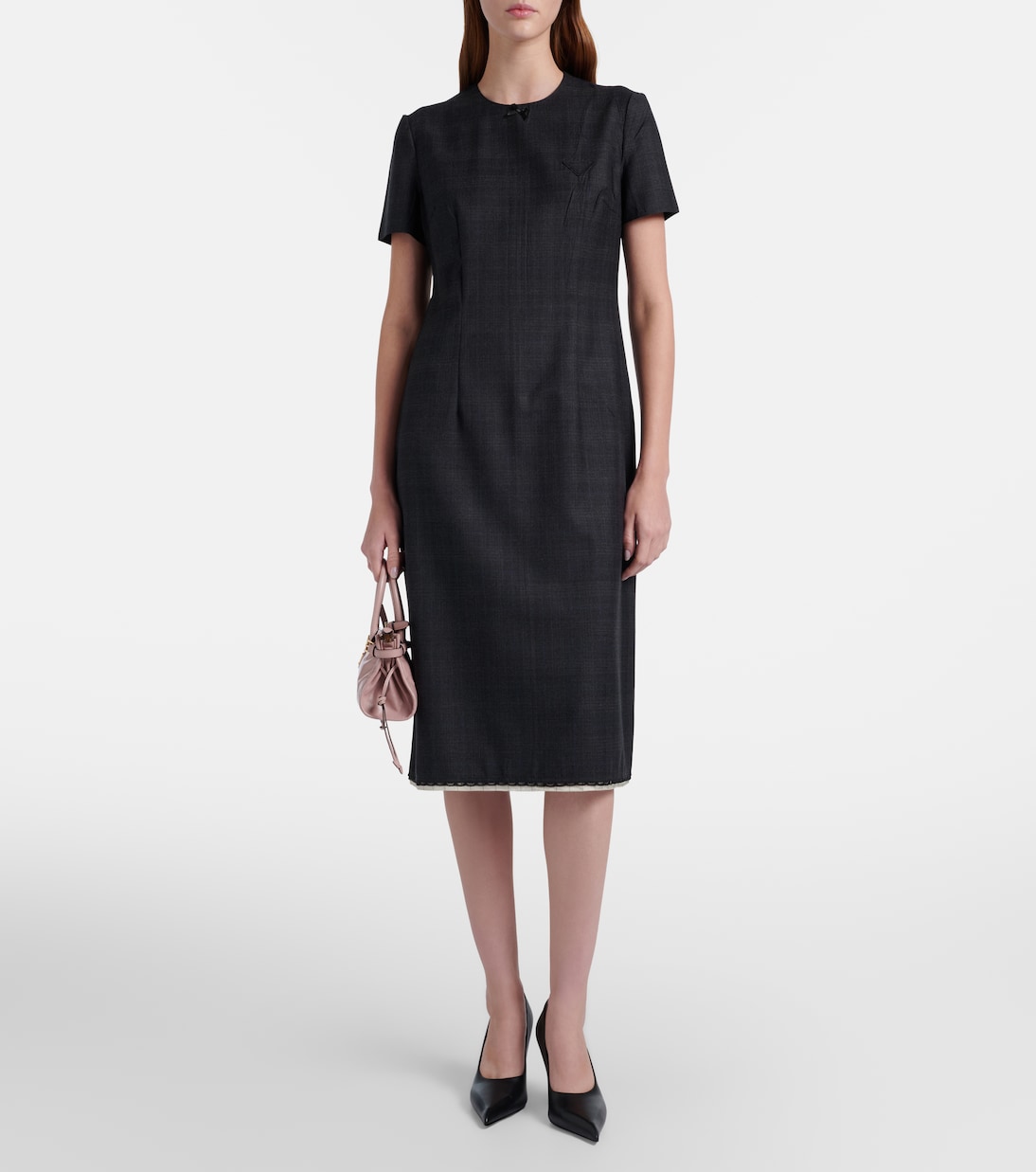 Midikleid aus Schurwolle | Prada