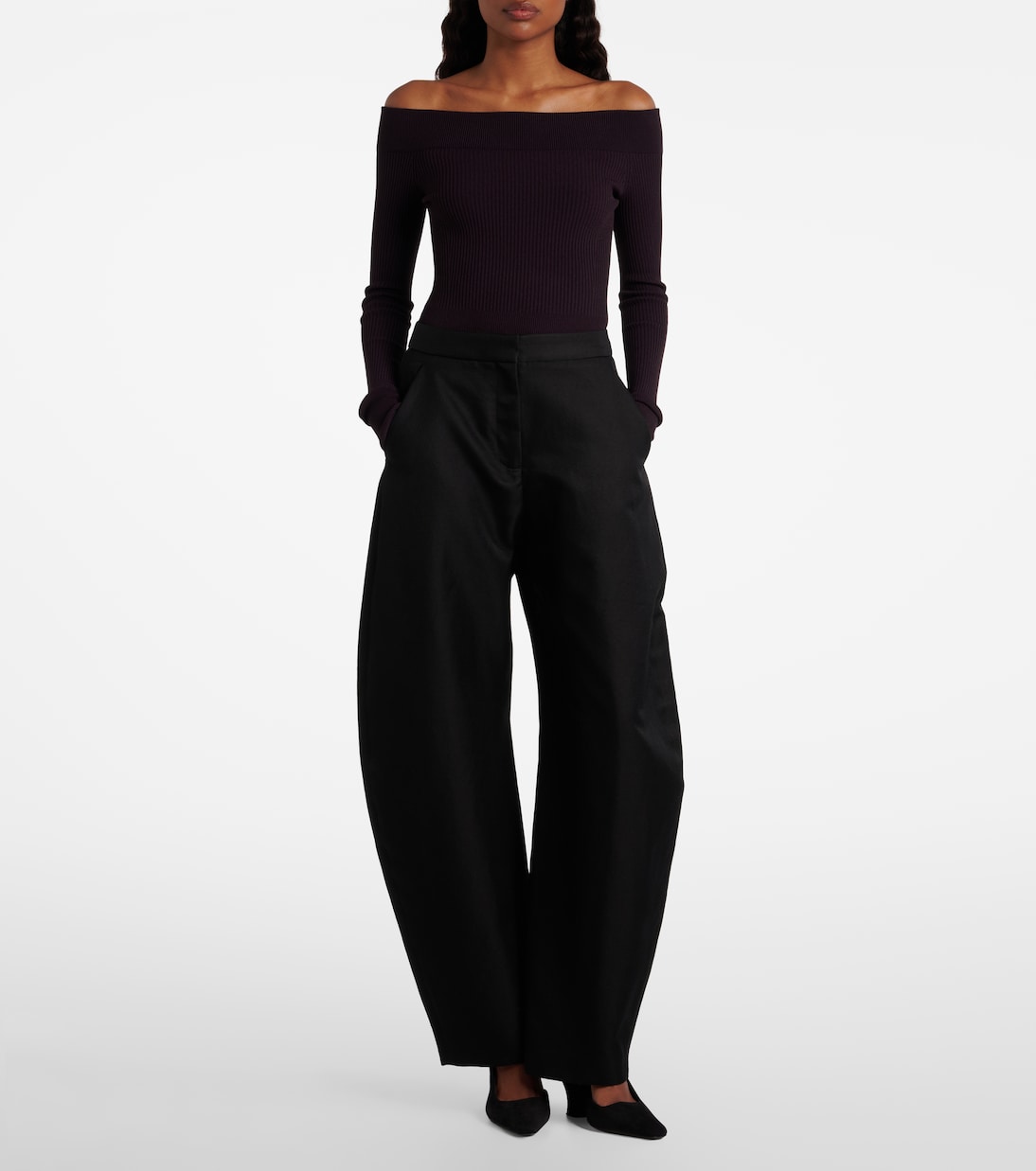 Slingback-Wedges aus Veloursleder | Alaïa