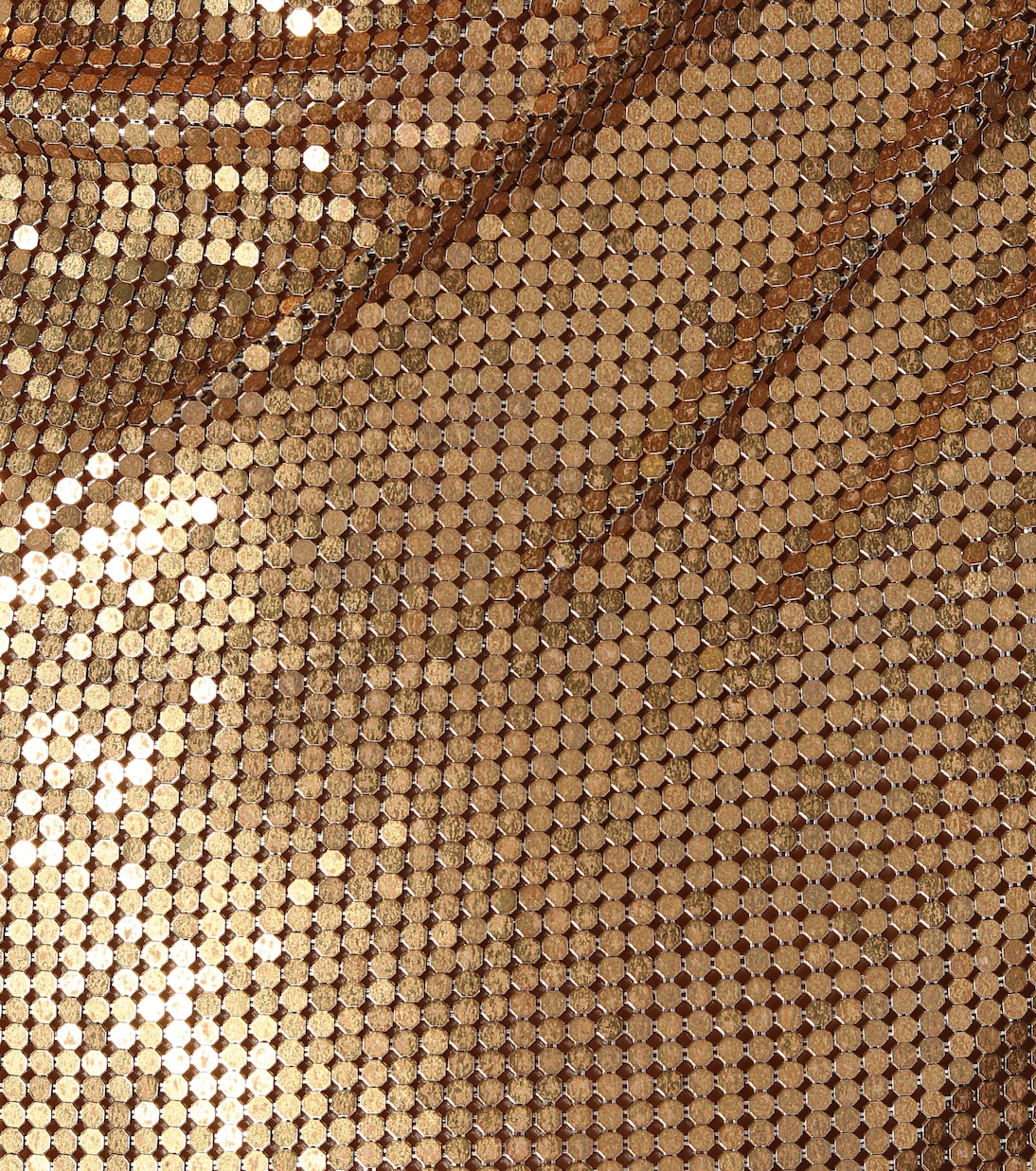 Minikleid aus Metallic-Mesh | Rabanne