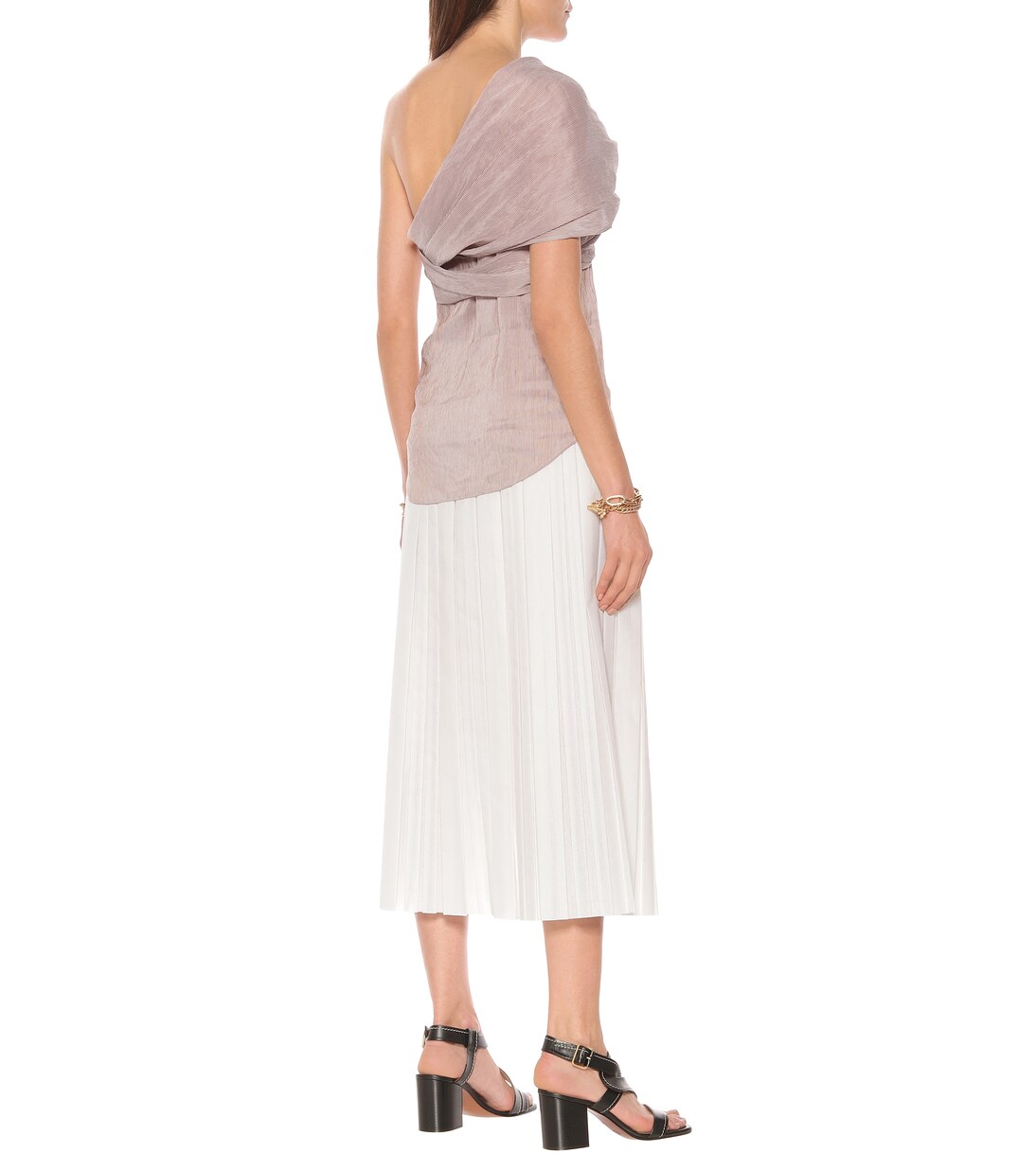 Striped linen-blend top | Chloé