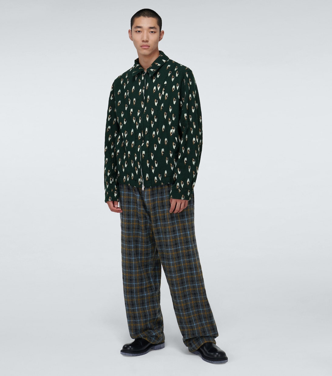 Printed wool blouson jacket | Undercover