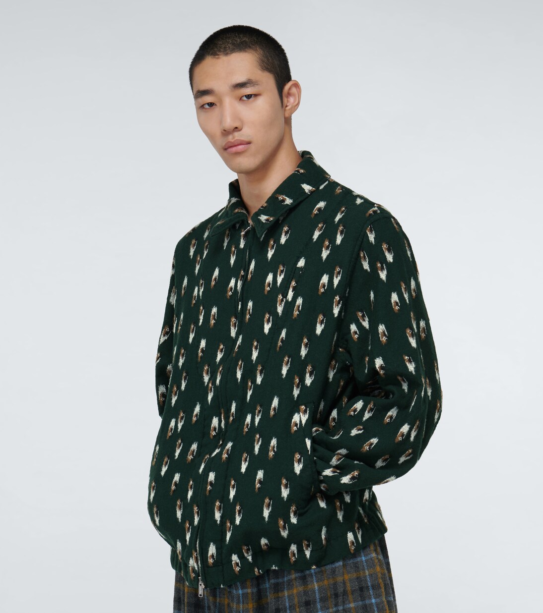 Printed wool blouson jacket | Undercover