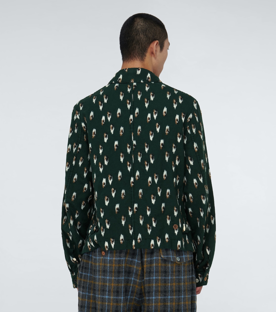 Printed wool blouson jacket | Undercover