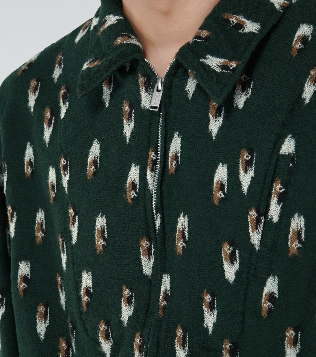 Printed wool blouson jacket | Undercover