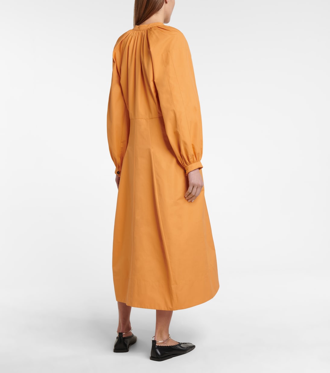 Midikleid aus Baumwollpopeline | Jil Sander