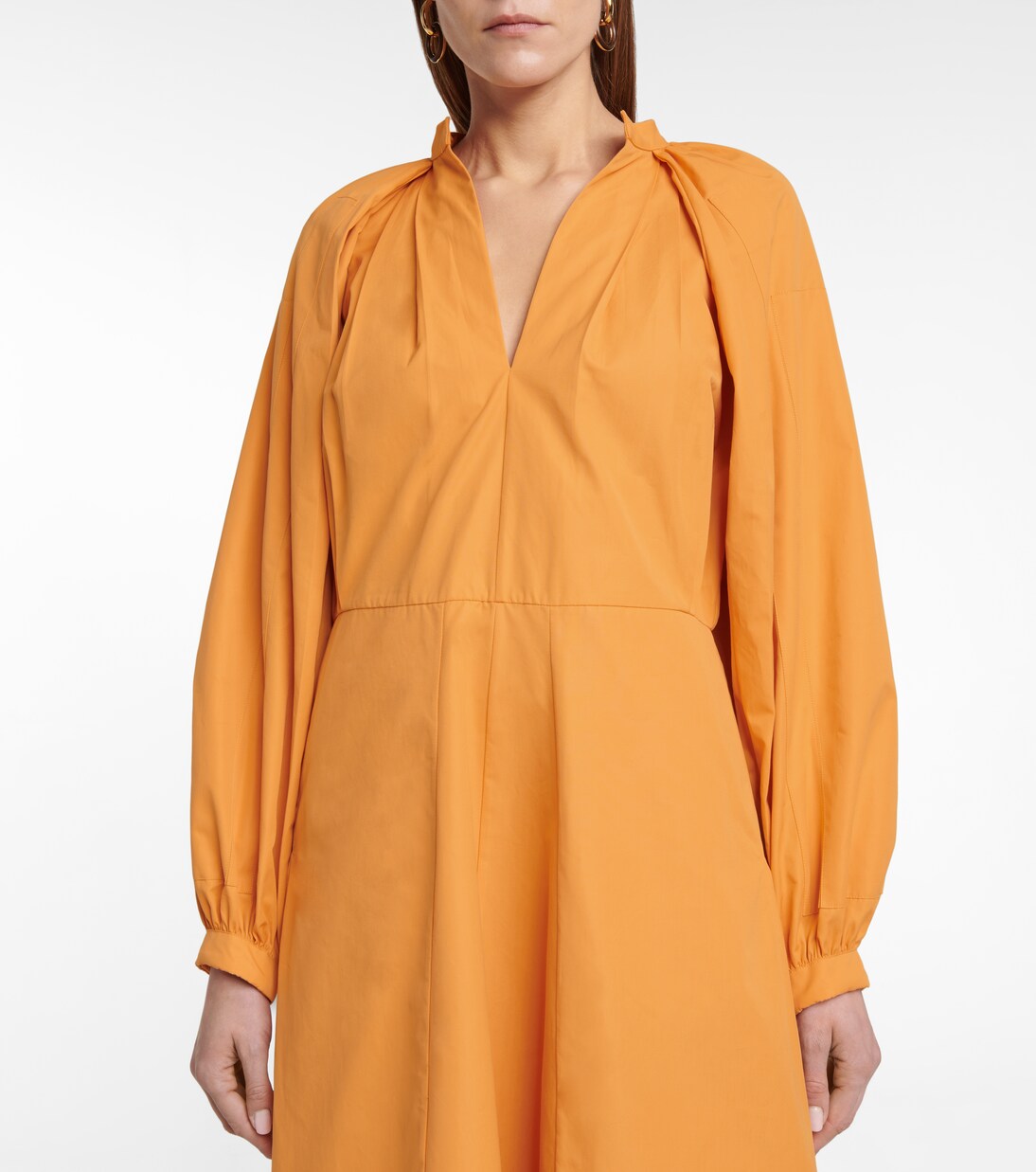 Midikleid aus Baumwollpopeline | Jil Sander